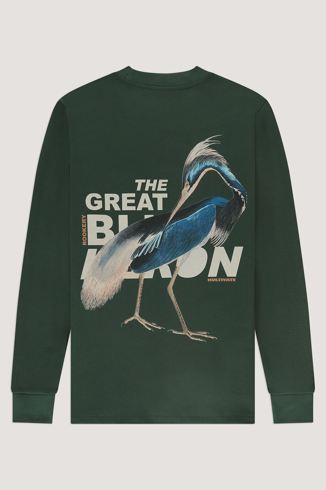 Kultivate Luxury Rockery L/S Tee Sycamore Green