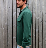Kultivate Luxury Zip Overshirt Sycamore Green