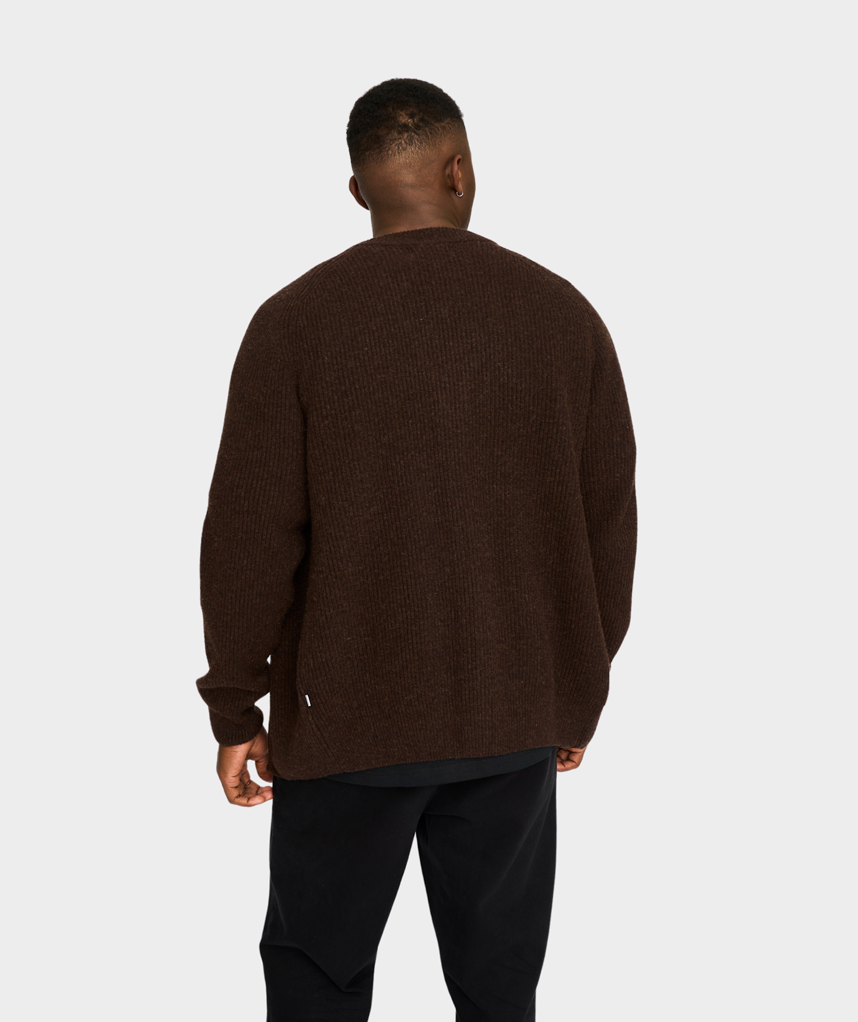Resterods Kyle Cardigan Knit Brown