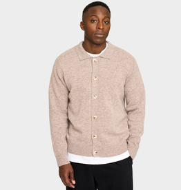 Resterods Dean Cardigan Knit Sand