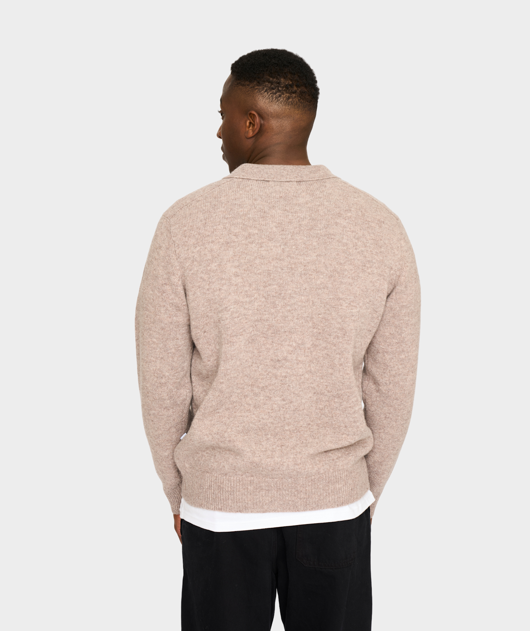 Resterods Dean Cardigan Knit Sand