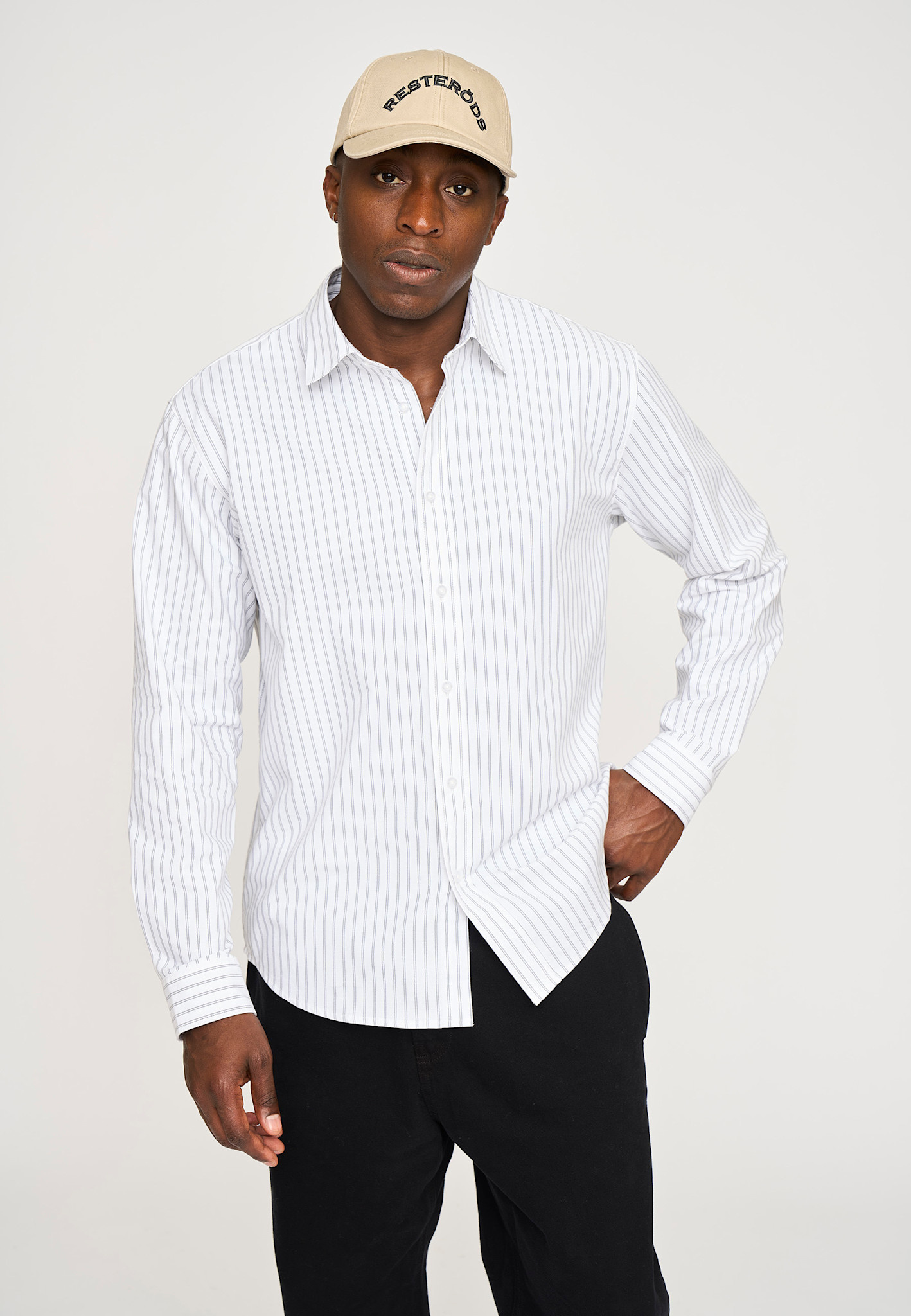 Resterods Davis Shirt L/S White
