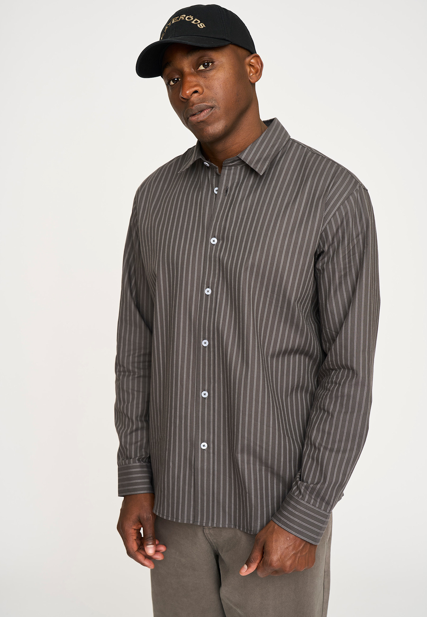 Resterods Davis Shirt L/S Grey