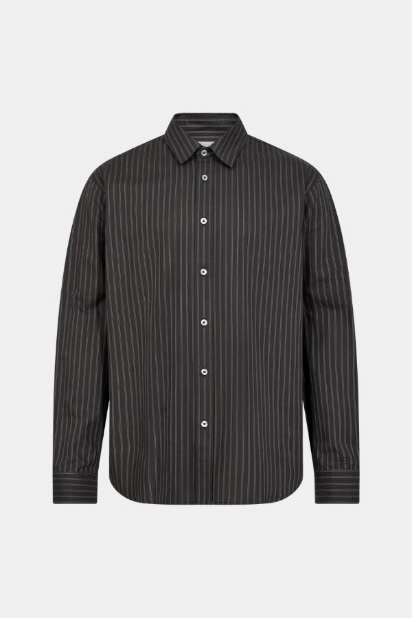 Resterods Davis Shirt L/S Grey
