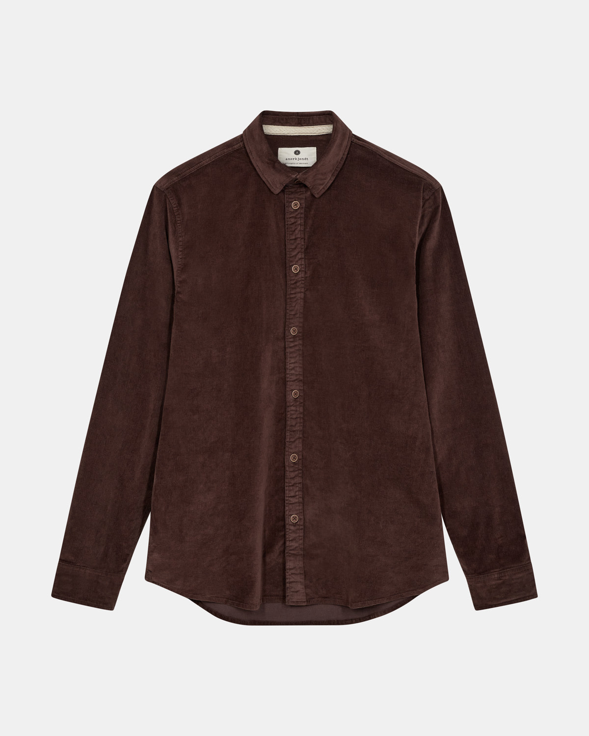 Anerkjendt Leif Solid Corduroy Shirt 901672 Mulch