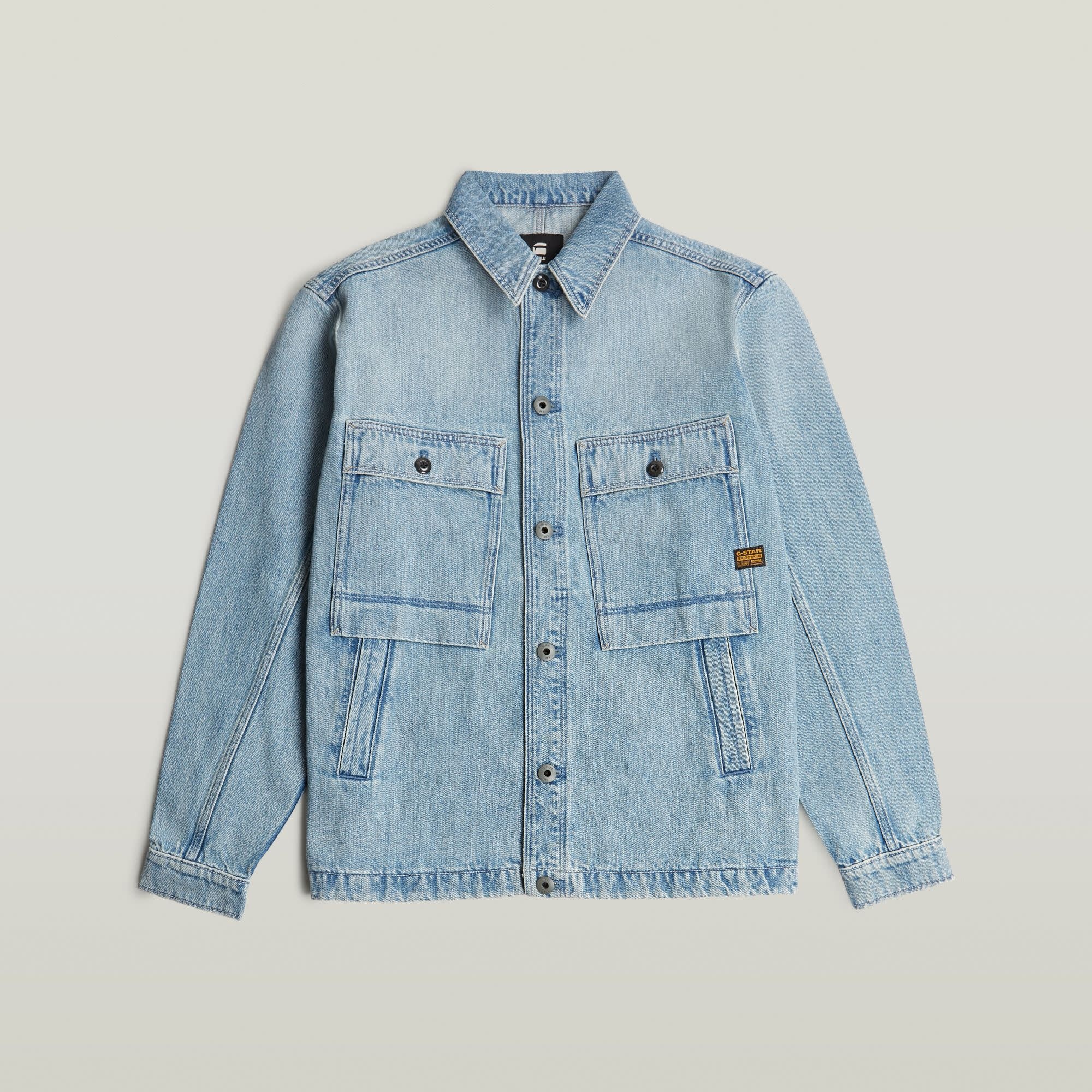 G-Star Mosa Overshirt Sun Faded Pacific Blue