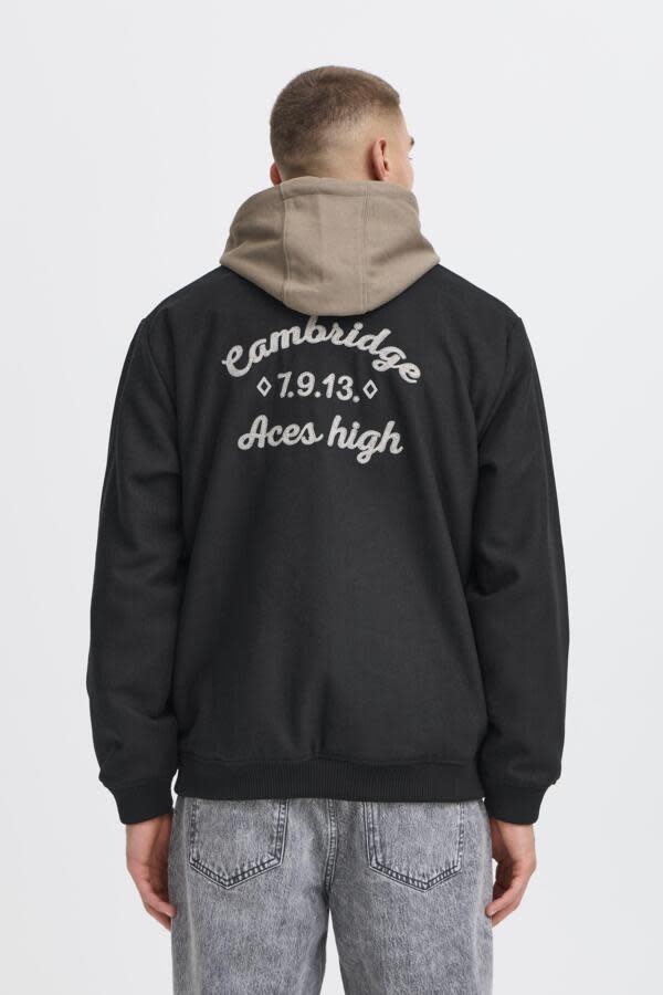 Solid 21108712 Reid College Jacket Black