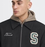 Solid 21108712 Reid College Jacket Black