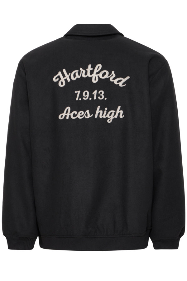 Solid 21108712 Reid College Jacket Black