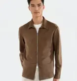 Ciszere Neo Vegan Suede Overshirt Mocha Brown