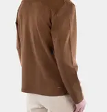 Ciszere Neo Vegan Suede Overshirt Mocha Brown