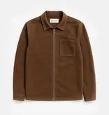 Ciszere Neo Vegan Suede Overshirt Mocha Brown