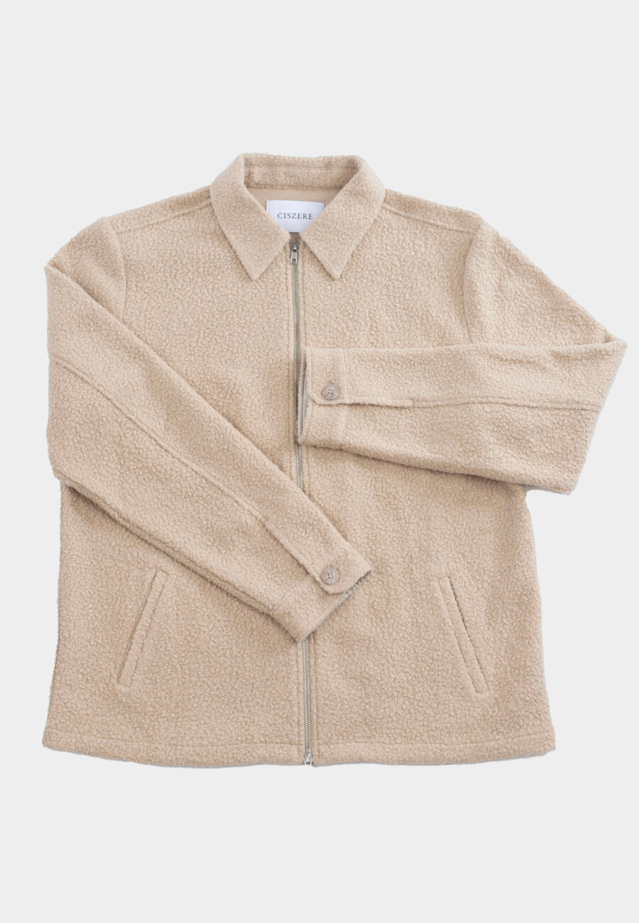 Ciszere Fred Boucle Overshirt Moonlight Beige