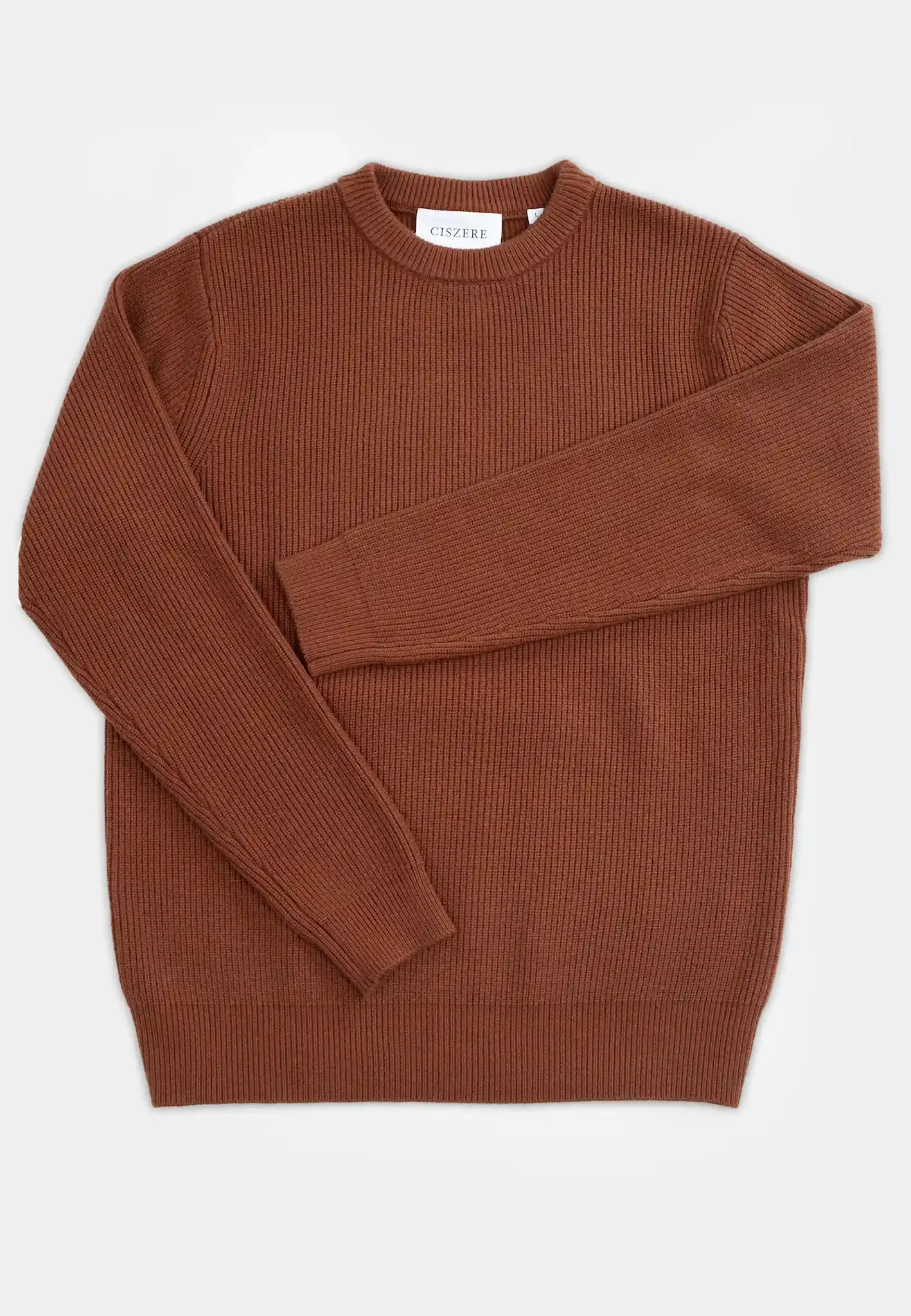 Ciszere Eddie Knitted Crew Neck Knit Burned Orange