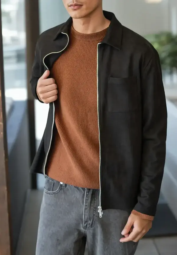 Ciszere Eddie Knitted Crew Neck Knit Burned Orange