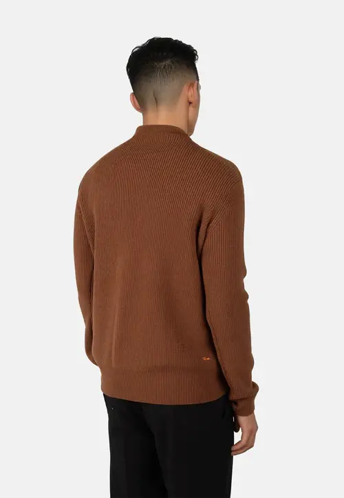 Ciszere Eddie Knitted Crew Neck Knit Burned Orange