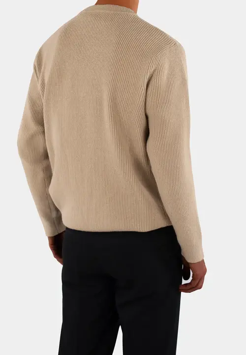 Ciszere Eddie Knitted Crew Neck Knit Sand