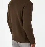 Ciszere Reuben Knitted Half Zip Knit Mocha Brown