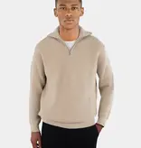 Ciszere Reuben Knitted Half Zip Knit Sand