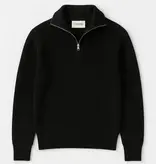 Ciszere Reuben Knitted Half Zip Knit Black