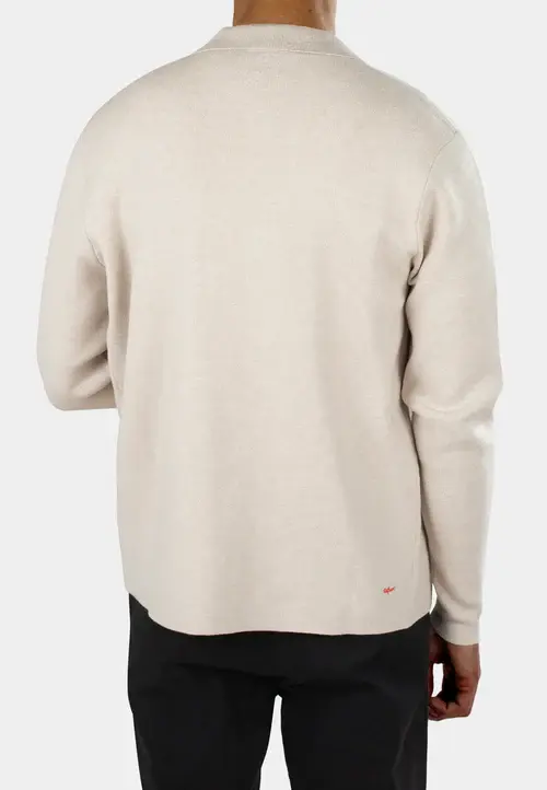 Ciszere Caleb Half ZIp Knit Beige