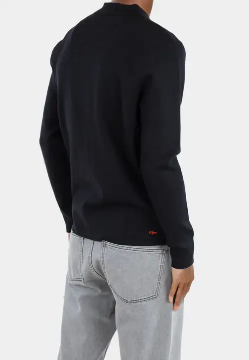 Ciszere Caleb Half ZIp Knit Java Black