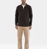 Ciszere Caleb Half ZIp Knit Java Brown