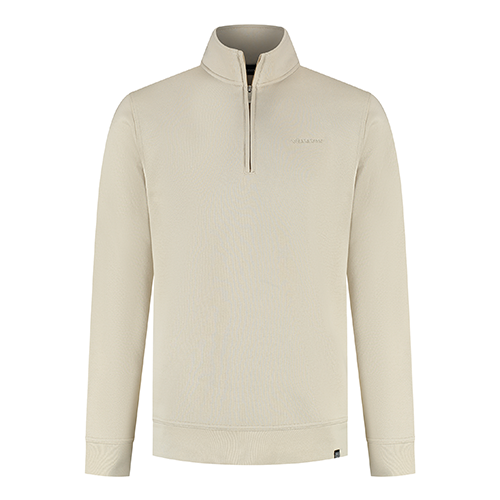 Vanner Tisso Halfzip Sweat Ancient Scroll Beige