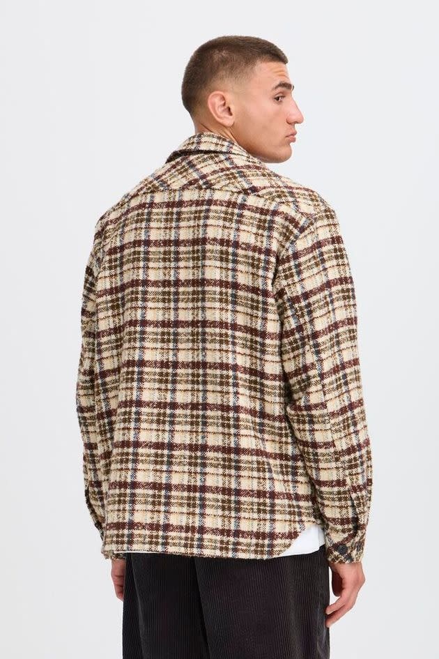 Solid 21110016 Slade Checked Jacket Brown