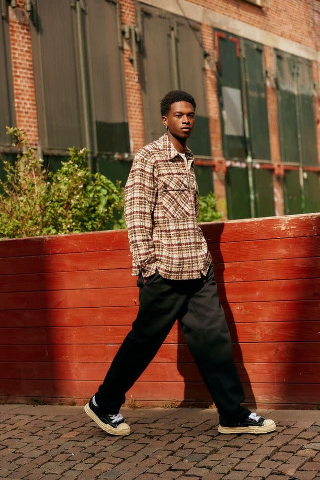 Solid 21110016 Slade Checked Jacket Brown