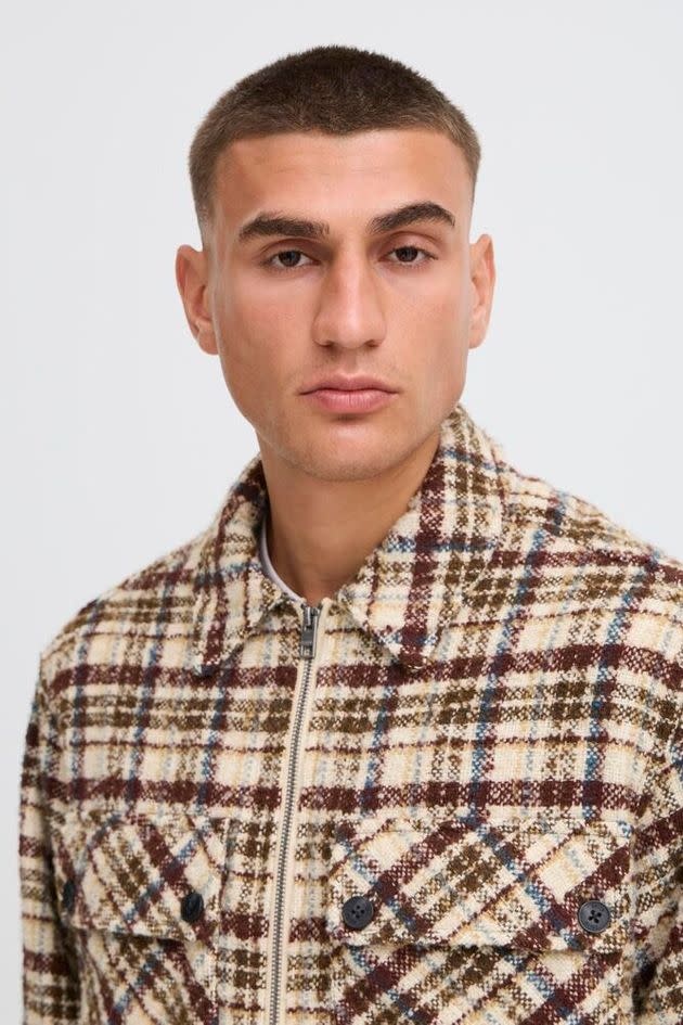 Solid 21110016 Slade Checked Jacket Brown