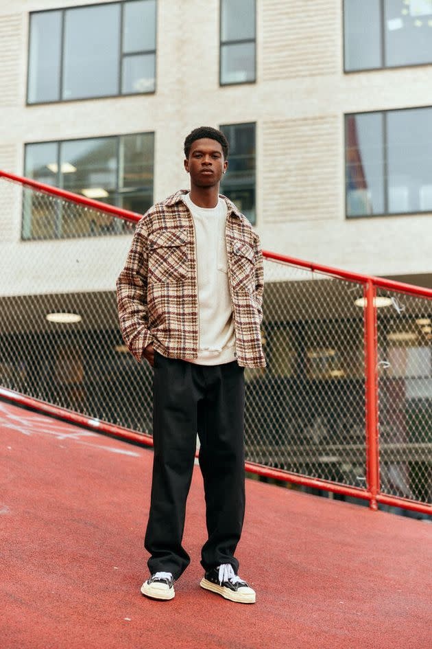 Solid 21110016 Slade Checked Jacket Brown