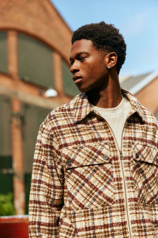 Solid 21110016 Slade Checked Jacket Brown