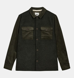 Anerkjendt Oscar Corduroy Mix Overshirt 902013 Forest Night Green