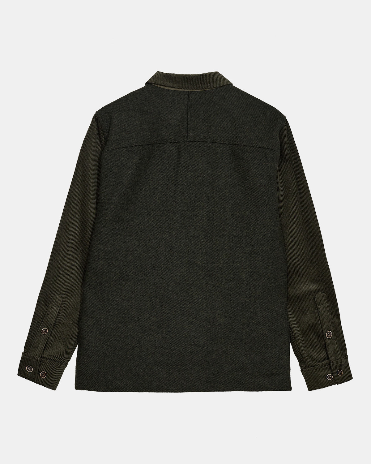 Anerkjendt Oscar Corduroy Mix Overshirt 902013 Forest Night Green
