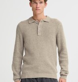 Casual Friday 20506028 Gahn 1 x 1 Rib Polo Knit 171500 Steel Grey