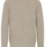 Casual Friday 20506028 Gahn 1 x 1 Rib Polo Knit 171500 Steel Grey