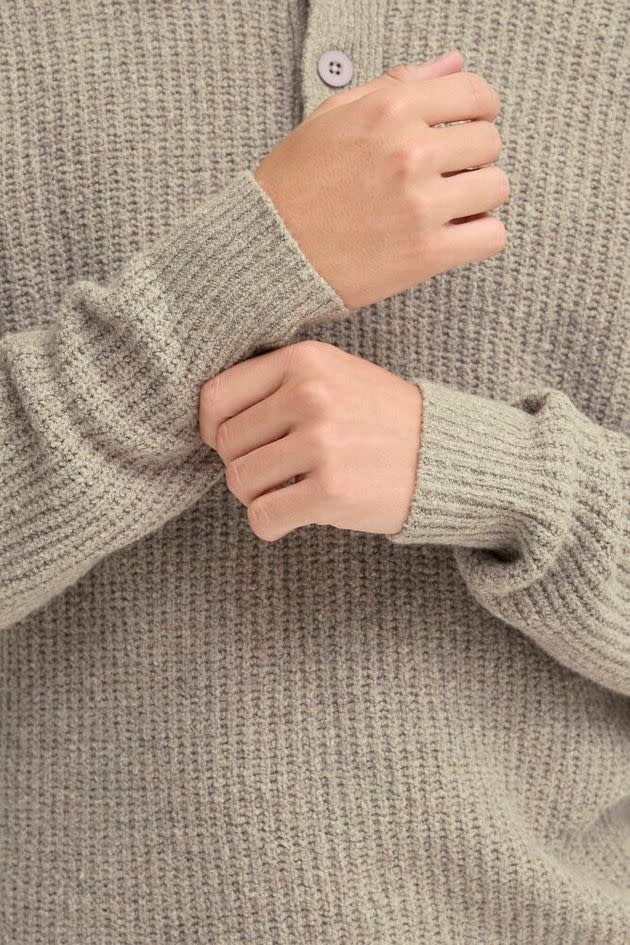 Casual Friday 20506028 Gahn 1 x 1 Rib Polo Knit 171500 Steel Grey