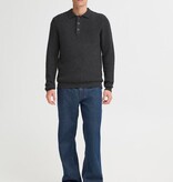 Casual Friday 20506028 Gahn 1 x 1 Rib Polo Knit 1806011 Charcoal Grey Melange