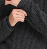 Casual Friday 20506028 Gahn 1 x 1 Rib Polo Knit 1806011 Charcoal Grey Melange