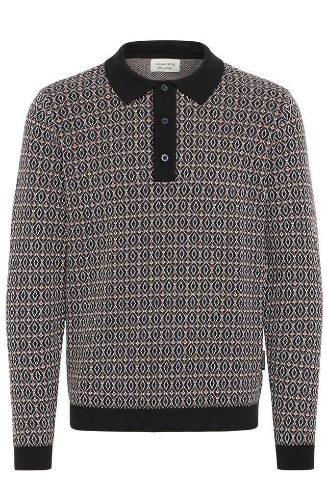 Casual Friday 20506036 Wik Jacquard Knit Black Beauty