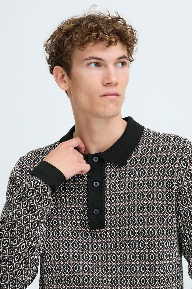 Casual Friday 20506036 Wik Jacquard Knit Black Beauty