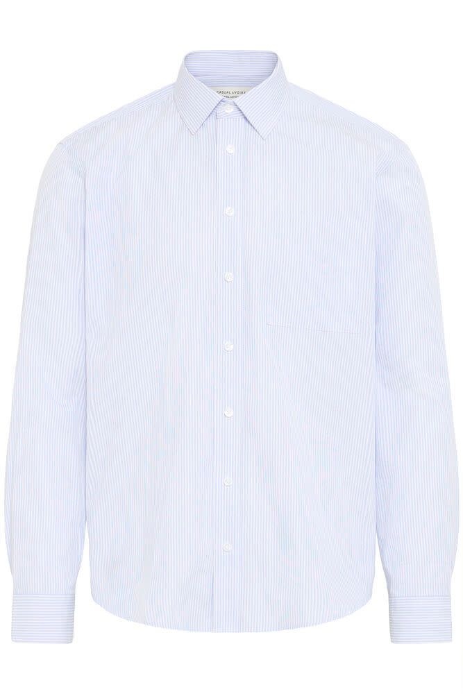 Casual Friday 20506050 Bjørn stripes L/S shirt Snow  White