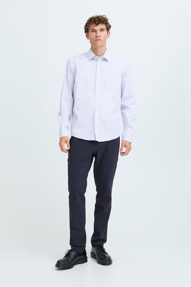 Casual Friday 20506050 Bjørn stripes L/S shirt Snow  White