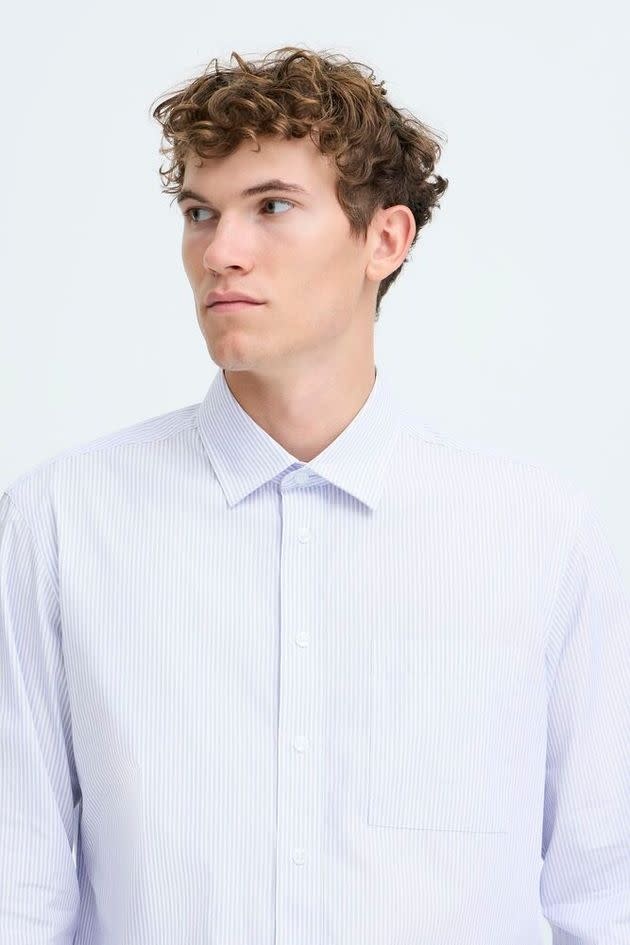 Casual Friday 20506050 Bjørn stripes L/S shirt Snow  White
