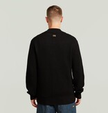 G-Star Honeycomb Structure Cardigan Knit Dark Black