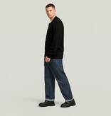 G-Star Honeycomb Structure Cardigan Knit Dark Black