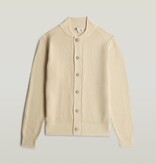 G-Star Honeycomb Structure Cardigan Knit Dark Talc