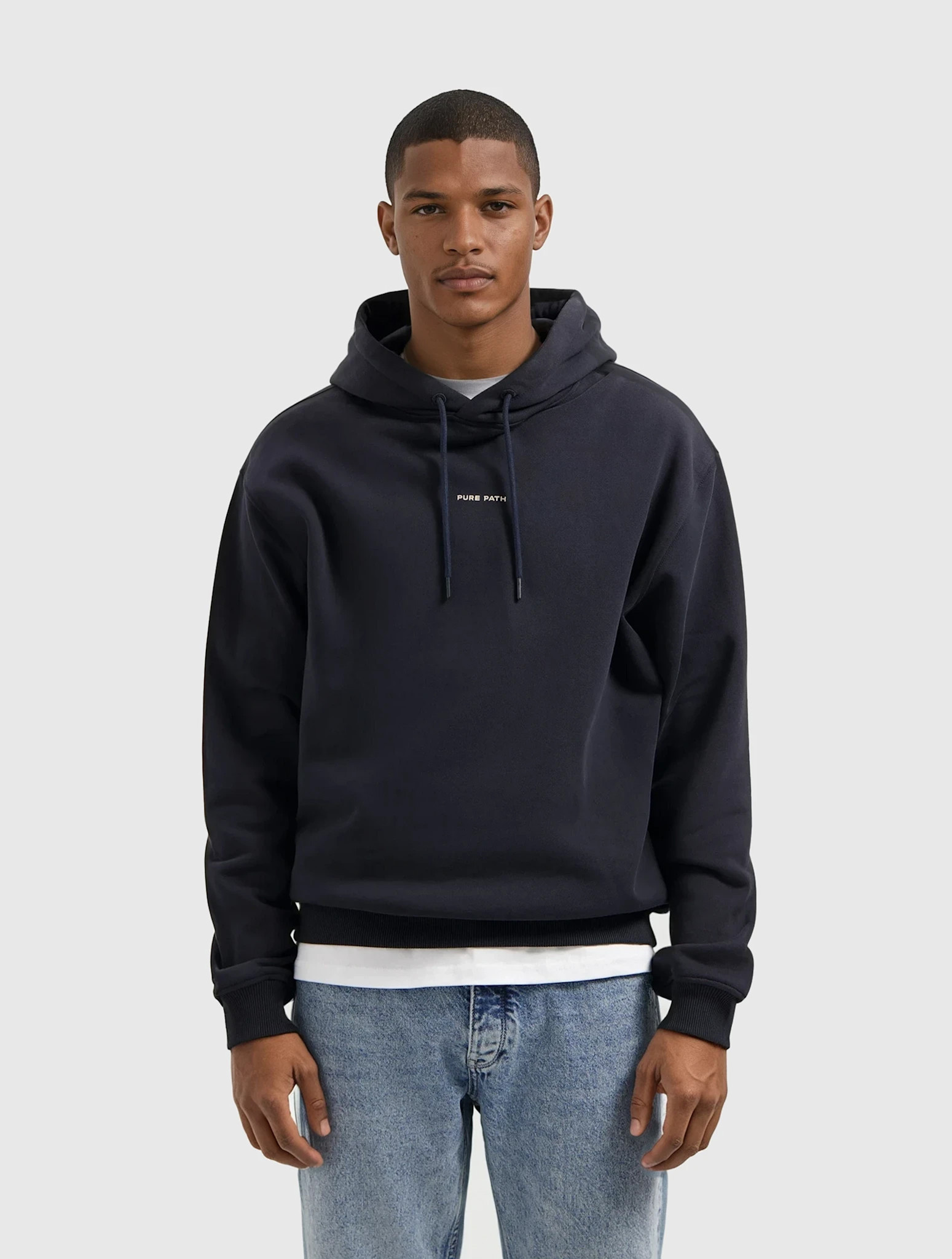 Pure Path 25030304 Desert Wasteland Hooded Sweater Dark Navy