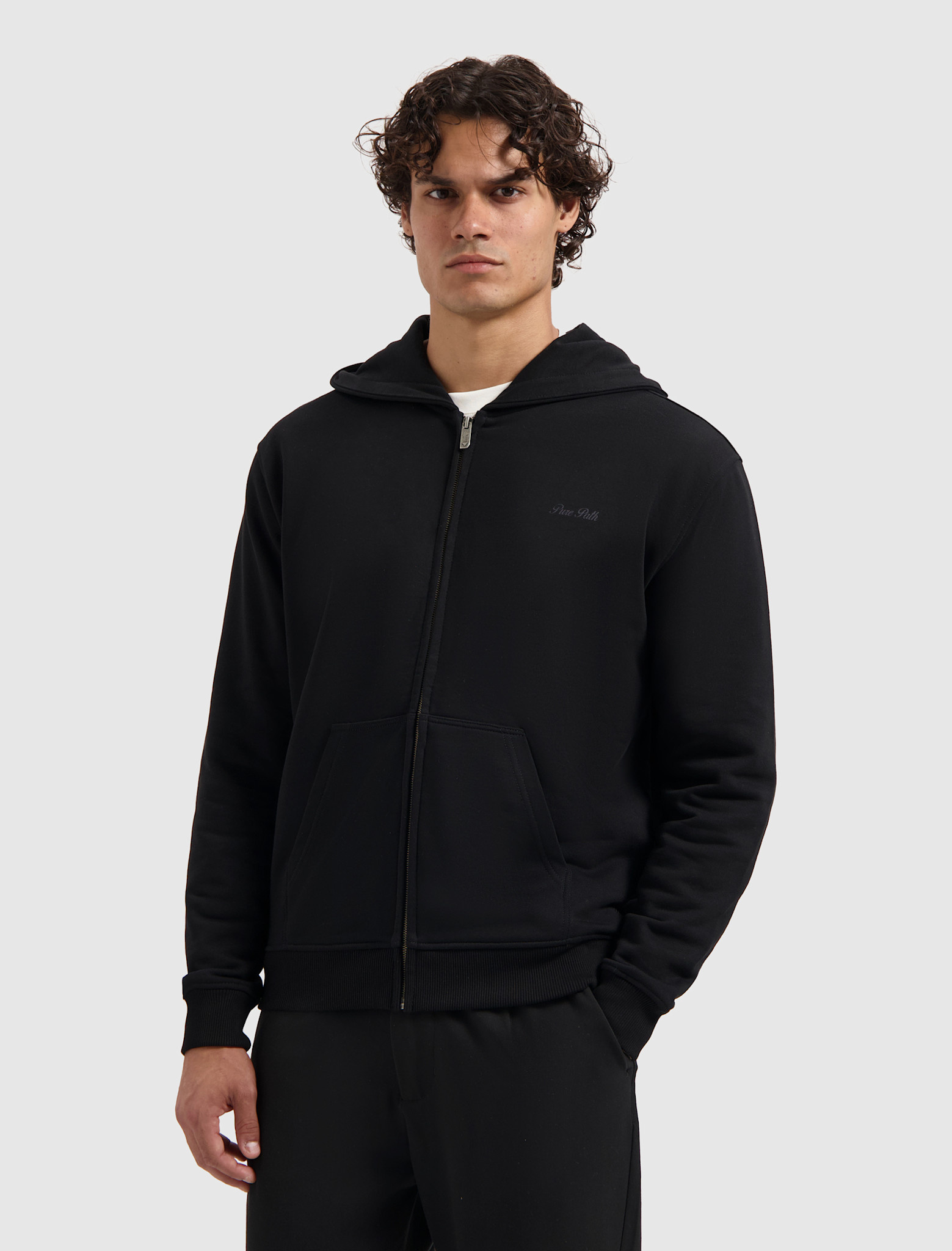 Pure Path 25030306 Essence of Life Zip Hoodie Black